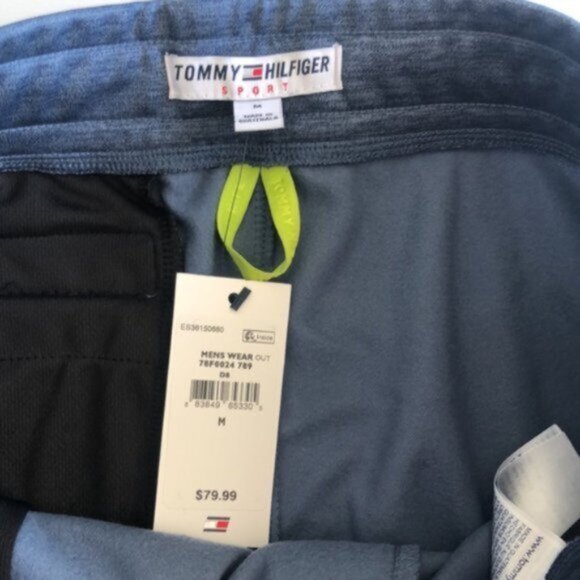 Tommy Hilfiger Sport Men’s Wear Out JOGGER Blue Strip Medium - Picture 6 of 8